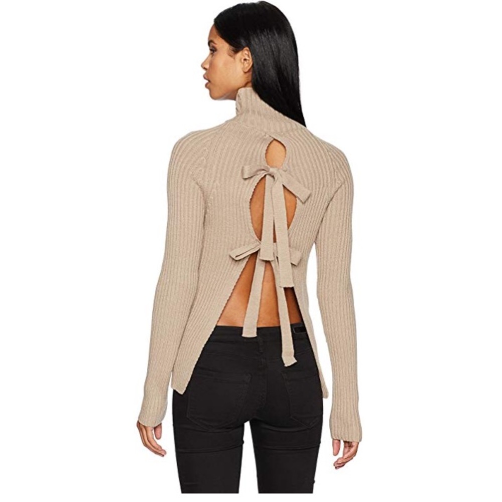 Lucca Turtleneck Bow Back Sweater